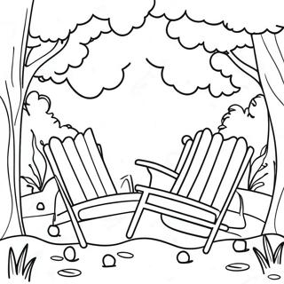 Relaxing Nature Wellness Coloring Page | Wellness coloring page