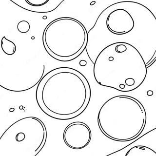 Colorful Bubbles Floating in the Sky Coloring Page | Bubbles coloring page