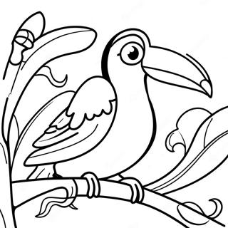 Toucan Coloring Page | Toucan coloring page