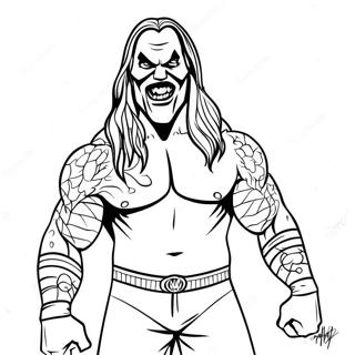 The Fiend WWE Coloring Page | WWE The Fiend coloring page
