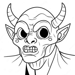 The Fiend with Fiery Eyes Coloring Page | WWE The Fiend coloring page