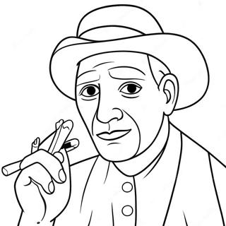 Picasso Coloring Page | Picasso coloring page