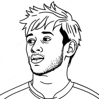 Neymar Psg Pagine da Colorare