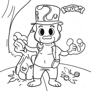 Dark Humor Coloring Page | Dark Humor coloring page