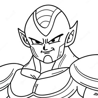Frieza in Battle Armor Coloring Page | Frieza coloring page