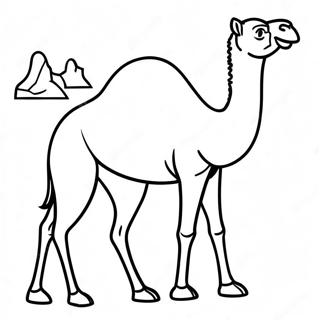 Camel Coloring Page | Camel coloring page