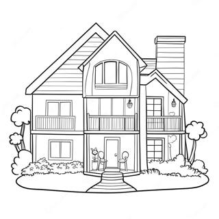 Barbie Dream House Coloring Page | Barbie Dream House coloring page