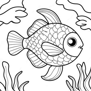 Rainbow Fish Coloring Page | Rainbow Fish coloring page