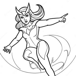 Scarlet Witch Coloring Page | Scarlet Witch coloring page