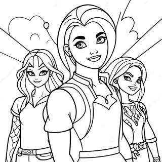 Descendants 3 Coloring Page | Descendants 3 coloring page