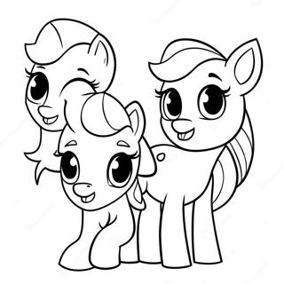 Apple Jack with Friends Coloring Page | Apple Jack coloring page