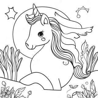 Mystical Pagan Nature Coloring Page | Pagan coloring page