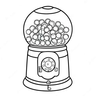 Gumball Machine Coloring Page | Gumball Machine coloring page