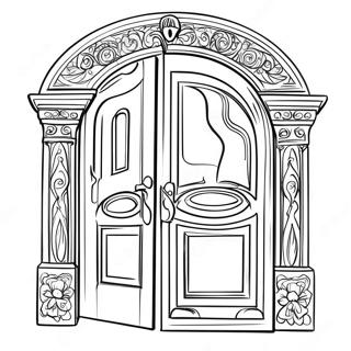 Seek Doors Coloring Page | Seek Doors coloring page