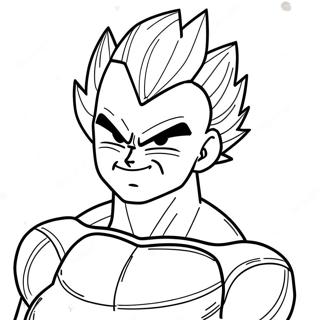 Vegeta Coloring Page | Vegeta coloring page
