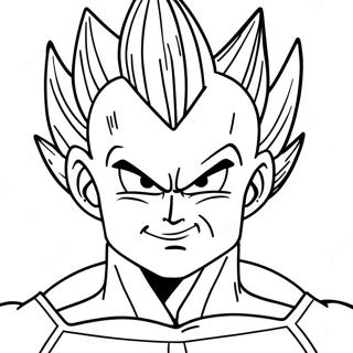 Vegeta Páginas para Colorir