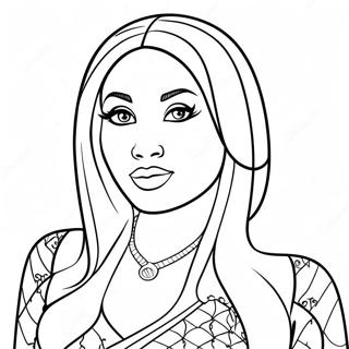 Nicki Minaj Coloring Page | Nicki Minaj coloring page