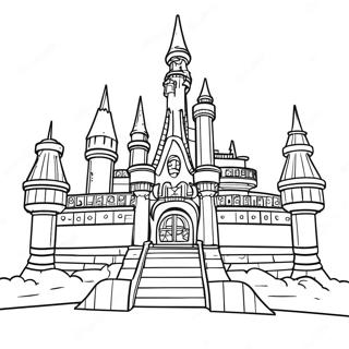 Colorful Legoland Castle Coloring Page | Legoland coloring page
