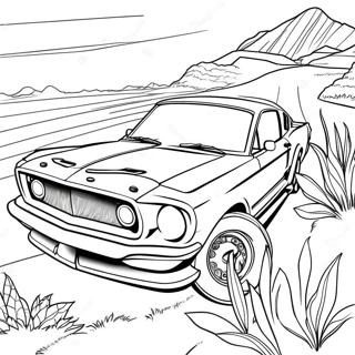 Mustang Coloring Page | Mustang coloring page