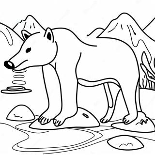 Alaska Wildlife Coloring Page | Alaska coloring page