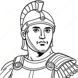 Ancient Roman Soldier Coloring Page | Roman coloring page