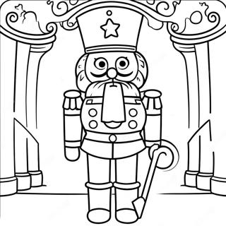Festive Nutcracker Soldier Coloring Page | Nutcracker coloring page