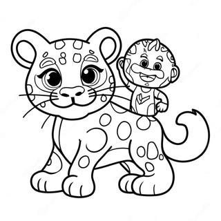 Diego and Baby Jaguar Adventure Coloring Page | Go Diego Go coloring page