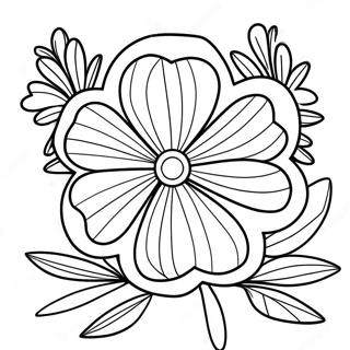 4-H Clover Coloring Page | 4-H Clover coloring page