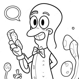 Squidward Coloring Page | Squidward coloring page