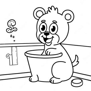 Potty Training Fun Coloring Page | Potty Training coloring page