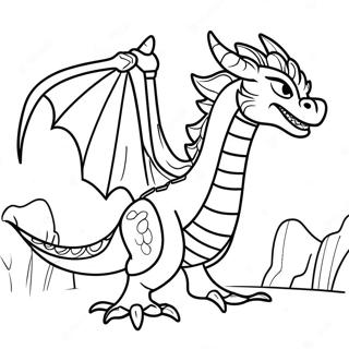 Ninjago Dragon Battle Coloring Page | Dragon Ninjago coloring page