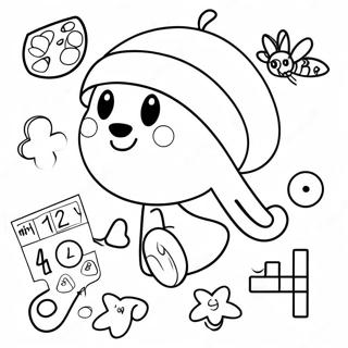 Kindergarten Math Addition Coloring Page | Kindergarten Math coloring page