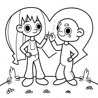 Sharing is Caring Coloring Page | Social Skills coloring page
