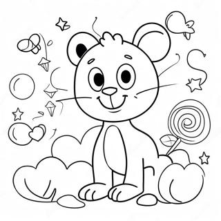 Word Party Coloring Page | Word Party coloring page