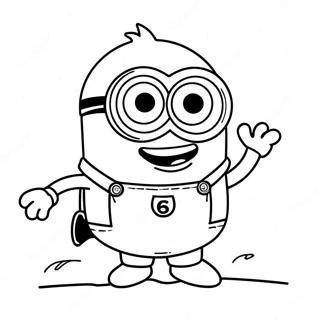 Minion de Halloween Páginas para Colorear