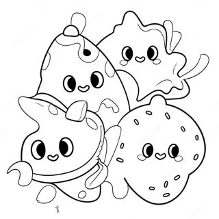 Adventurous Cookie Run Characters Coloring Page | Cookie Run Kingdom coloring page