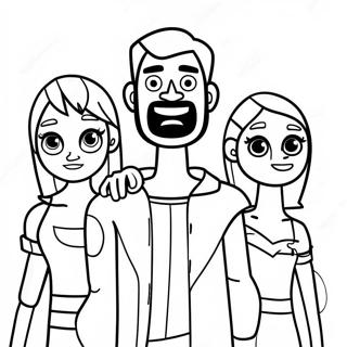 Total Drama Coloring Page | Total Drama coloring page