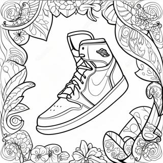 Air Jordan Logo Coloring Page | Air Jordan coloring page