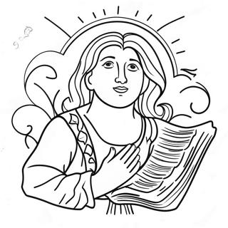 Psalms Coloring Page | Psalms coloring page