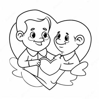 Feliz Dia Dos Namorados Pai Páginas para Colorir