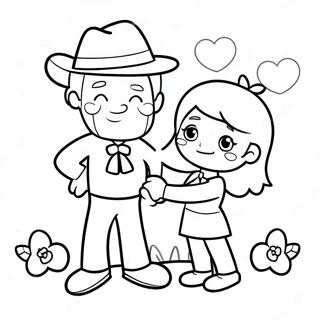 Happy Valentines Day Dad Coloring Pages