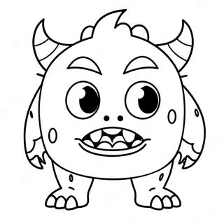 Angry Monster Coloring Page | Angry coloring page