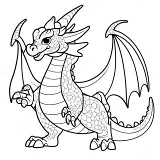 Furious Dragon Coloring Page | Angry coloring page