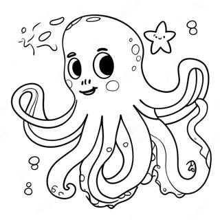 Page à colorier Kraken Adolescent Joueur | Page de coloriage Kraken Adolescent