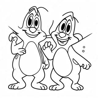 Ren and Stimpy Coloring Page | Ren and Stimpy coloring page