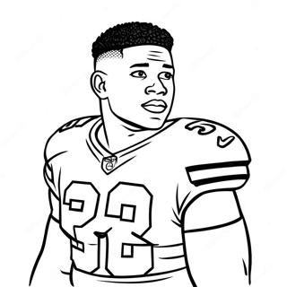 Saquon Barkley Coloring Page | Saquon Barkley coloring page