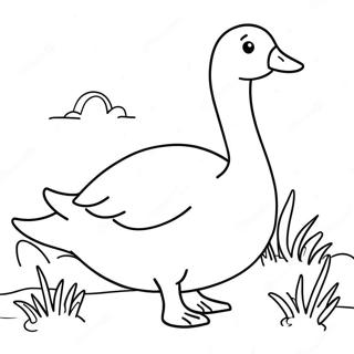 Goose Coloring Page | Goose coloring page
