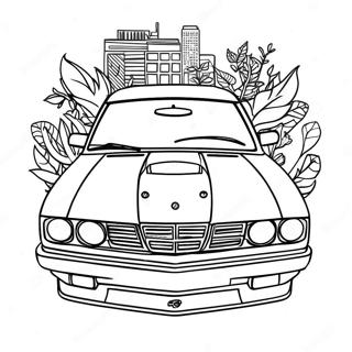 JDM Car Coloring Page | JDM coloring page