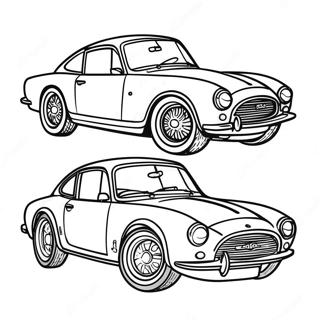 Classic JDM Sports Car Coloring Page | JDM coloring page