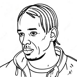 Travis Scott Coloring Page | Travis Scott coloring page